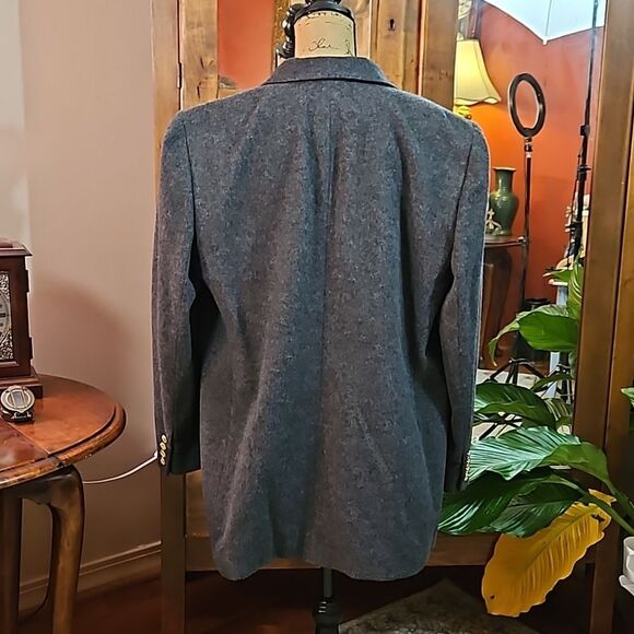 Lauren Ralph Lauren Gray Wool/Cashmere blend long jacket size 14W - Picture 6 of 14